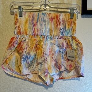Free People Movement Vibrant High Waist Multicolor Shorts size XS